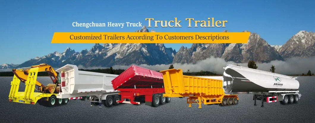 Cost-Effective Low Flatbed Semi Trailers with Chain Locks Trailer Frame Good Price Flatbed Truck Trailer 30 Ton